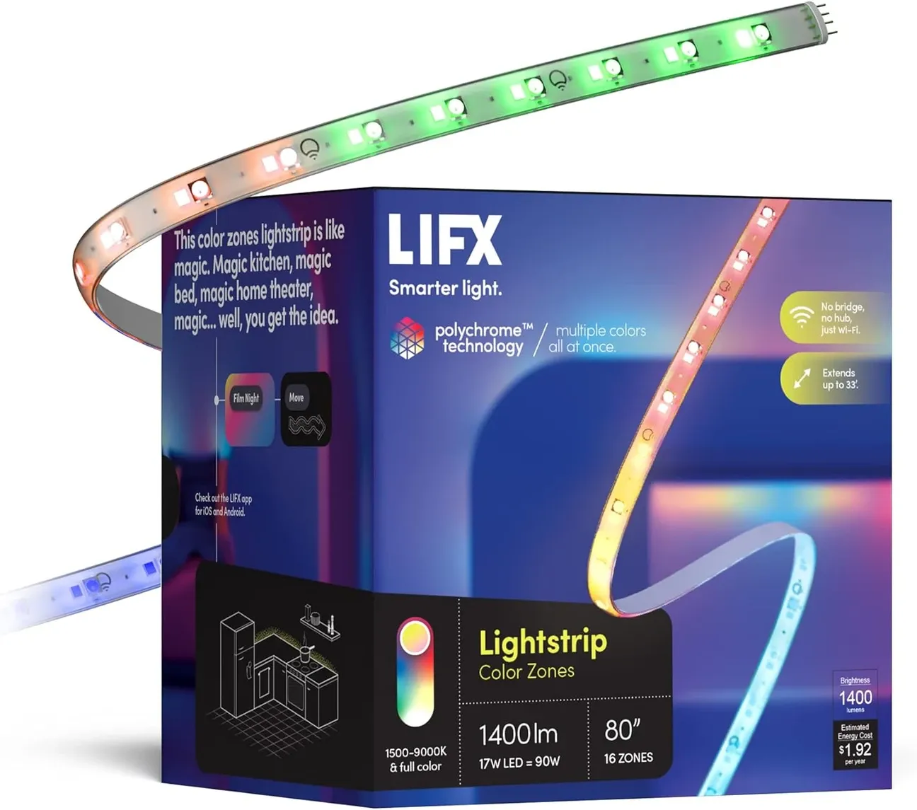 Illuminate Your Space with LIFX Lightstrip 80" Kit